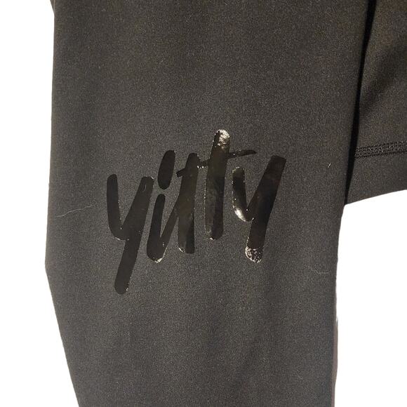 Yitty Women's Shaping High Waist Logo Leggings Black Large - Picture 3 of 5